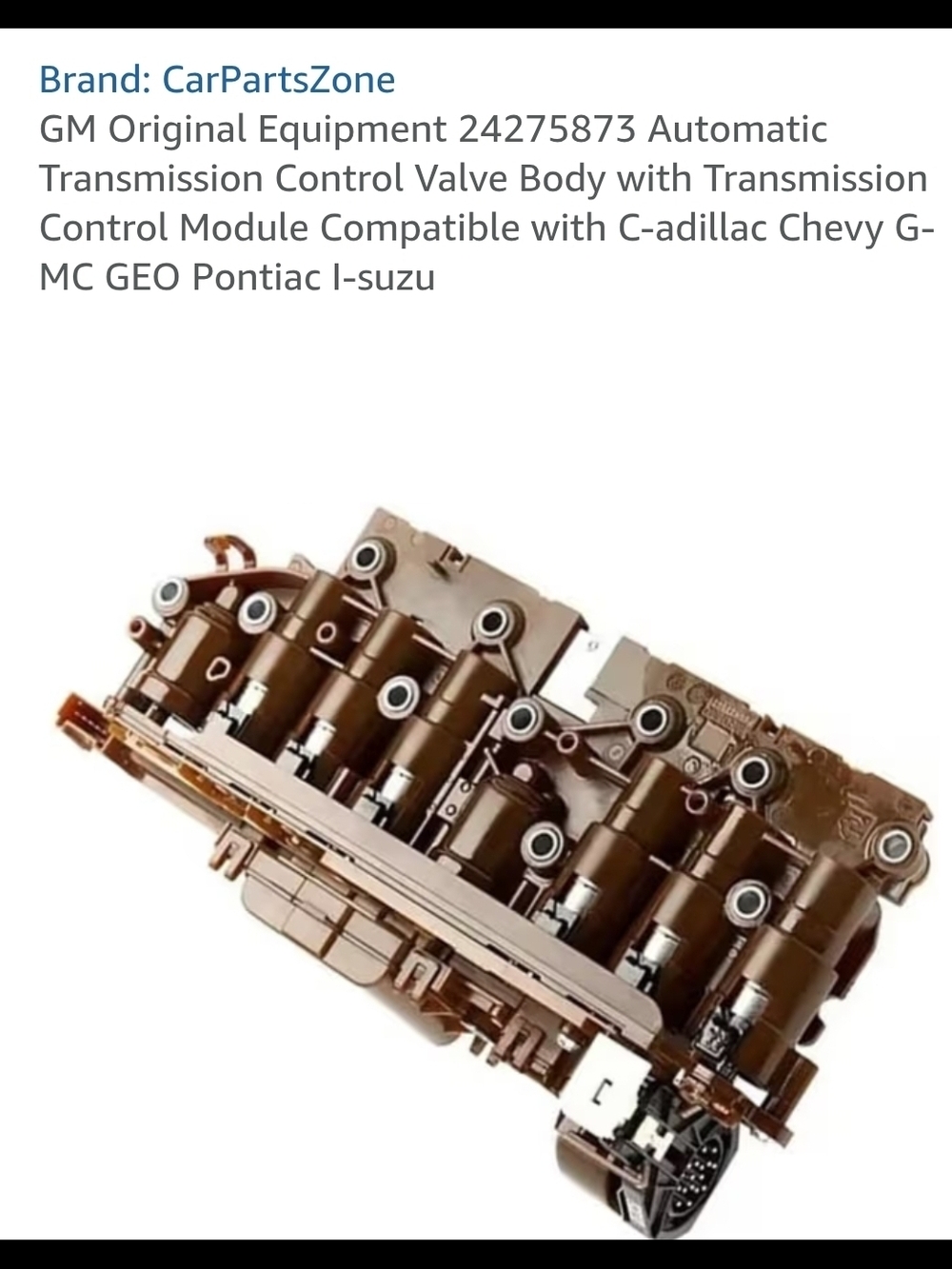 CarPartsZone GM Automatic Transmission Control Valve Body - Brown